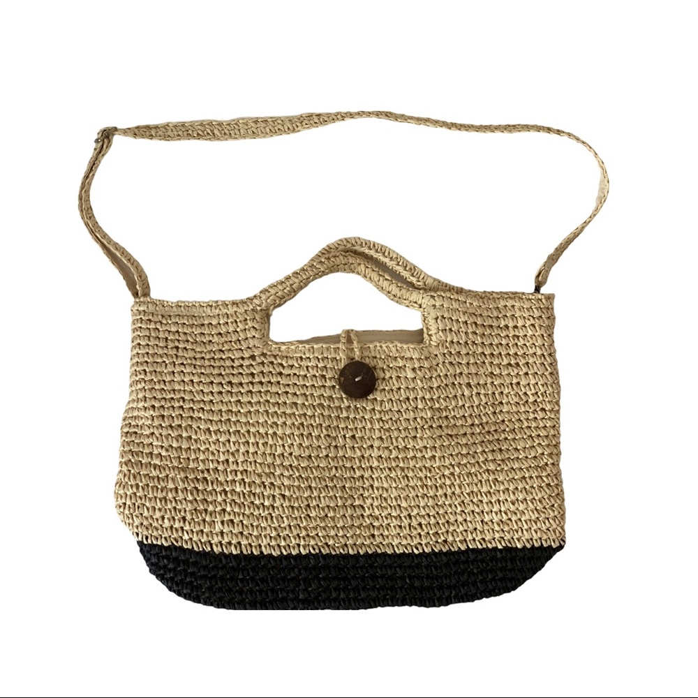 NWOT INC. Straw Bag with Strap